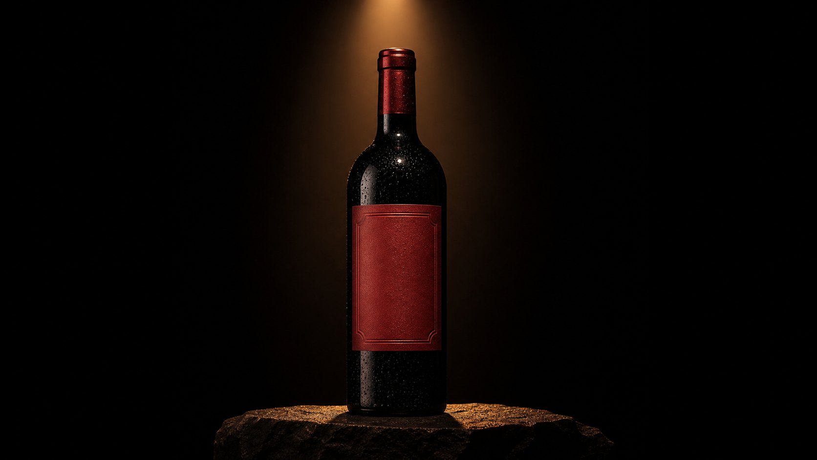 Botella de Altura Malbec 2024 iluminada sobre fondo negro